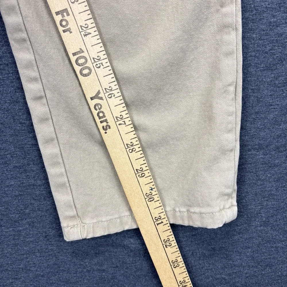 Mott Bow Pants Mens 34x31 TAG-34x32 Twill Chino Charles Khaki Beige Preppy
